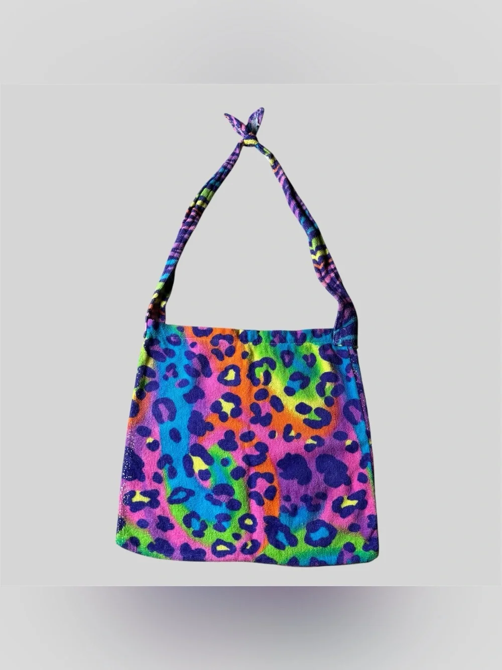 Colorful Justice “A” Initial Beach Bag